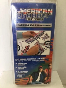 AMERICAN CHOPPER BIKER CYCLES PEEL & STICK WALL & DECOR ACCENTS NEW - Picture 1 of 5