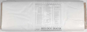 Red Dot Tracer Tracing 46in White Material Fabric by the Yard (D270.17) - Picture 1 of 1