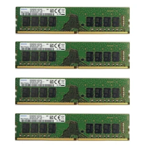 Samsung 64GB (4X16GB) DDR4 2400MHz PC4-19200 UDIMM Memory Ram M378A2K43CB1-CTD - Picture 1 of 5