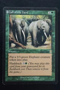 Magic The Gathering MTG CALL OF THE HERD Odyssey LP Lightly Played - Picture 1 of 2