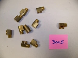 1/8 NPT 90 DEG BRASS ELBOWS, LOT OF 10 (ITEM #3005) - Picture 1 of 2