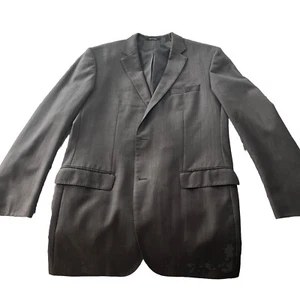 Hugo Boss Blazer Sportcoat 42 Charcoal 100% Wool Turkey - Picture 1 of 10