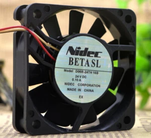 1PCS NEW Nidec D06R-24TH 16B 6CM 6015 24V 0.10A cooling fan #LRR - Picture 1 of 3