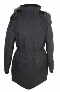 ABRIGO MUJER OCK ABRIGO FUNCIONAL ABRIGO INVIERNO CAPUCHA ANTRACITA T. 38 NUEVO - Imagen 1 de 5