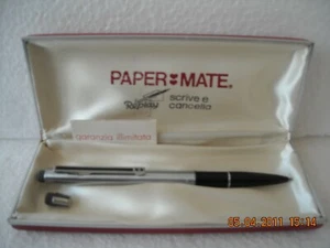 RARA PENNA REPLAY RICARICABILE NERA PAPERMATE ANNI '80 - Picture 1 of 1