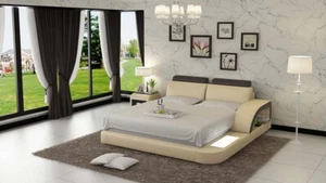 Wasserbett Hotel Doppel Bett Betten Komplett Lederbett Polsterbett Wasser LB8808 - Bild 1 von 11