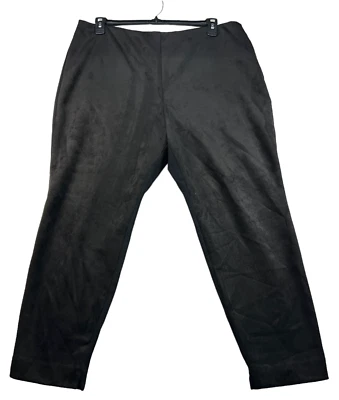 Alfani Leggings Pantalones Mujer Talla XXL Negro Mezcla Tela Imitación Gamuza Frontal Nuevo Foto 1 de 4