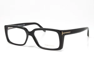 Tom Ford Brille Damen Schwarz Kunststoff Rechteckig Gestell 56mm FT5281-001 - Bild 1 von 6