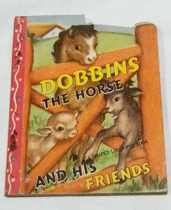 Vtg 1949 Lolly Pop Mini Book DOBBINS THE HORSE Diecut MINT CLEAN Unopened D4 - Bild 1 von 7