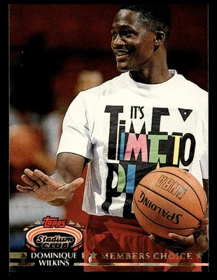 1992 Stadium Club Dominique Wilkins #208 Atlanta Hawks - Image 1 of 2