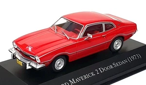 Altaya 1/43 Scale Diecast 17725F - 1973 Ford Maverick 2 Door Sedan - Red - Picture 1 of 5