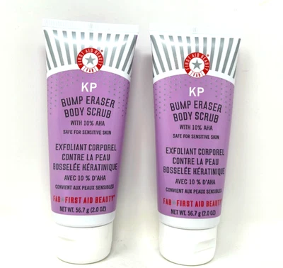 (2 Pack) First Aid Beauty KP Bump Eraser Body Scrub With 10% AHA, 2 oz FREE SHIP - Image 1 of 2