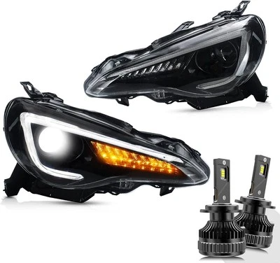 Faros LED FR-S para Toyota 86 BRZ 2012-2020 + Bombillas D2S Doble haz Par L+R Foto 1 de 4
