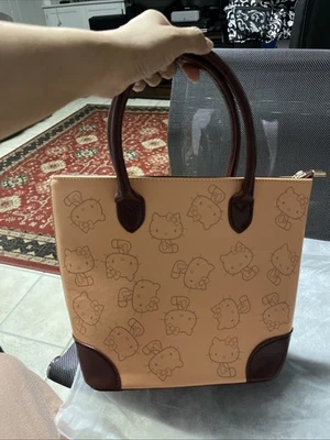 Bolso Bandolera Sanrio Hello Kitty Dorado Marrón Nuevo Talla Mediana Foto 1 de 4