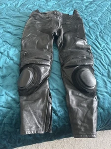 Men’s Leather Motorcycle Trousers - Picture 1 of 7