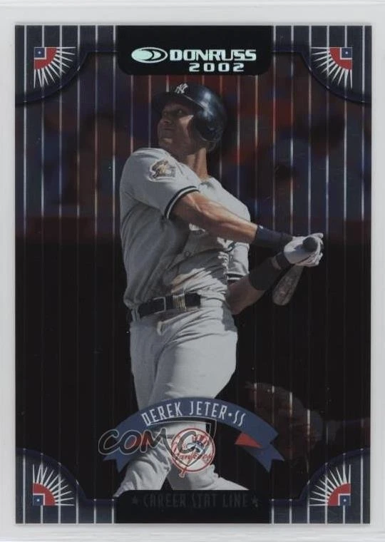 2002 Donruss Stat Line Career /188 Derek Jeter #3 HOF - Image 1 of 2