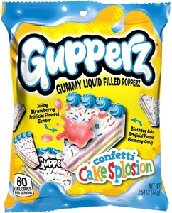 Gupperz Confetti Cakesplosion 2.54oz - 1 Bag - Liquid Center - FREE SHIPPING - Picture 1 of 1