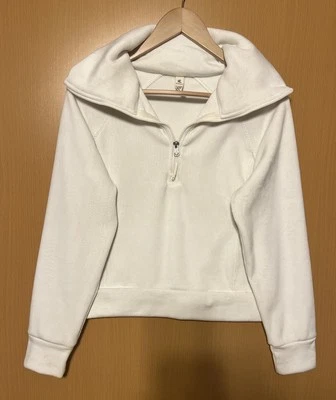 Pullover Kyodan Outdoor Mujer Blanco Media Cremallera, XS Material Acanalado, Se Ajusta Como M Foto 1 de 4