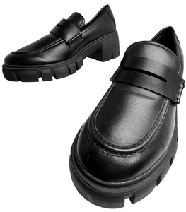 Madden Girl klobige Plateau Penny Loafer Damengröße 8,5 M schwarze Sohle Y2K 90er - Bild 1 von 14