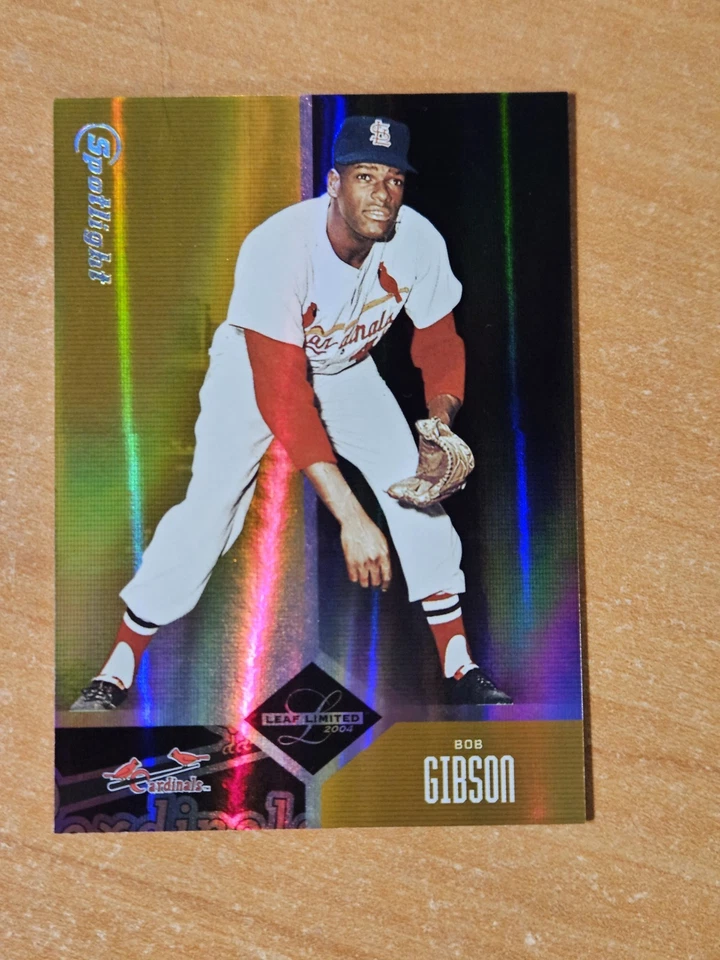 2004 Leaf Limited Gold Spotlight Bob Gibson Card #204 #08/25 - Image 1 of 4