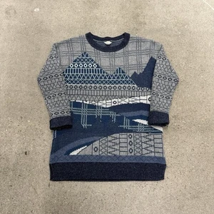 Woolrich Wollpullover Winterpullover Geometric Mountains Größe M - Bild 1 von 7