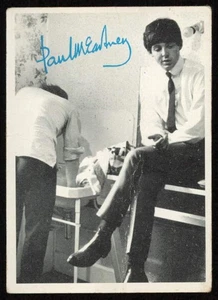 Tarjeta Topps B&W The Beatles Original de Estados Unidos Años 60 Segunda Serie # 100 ESPALDA VERDE - Imagen 1 de 2