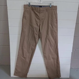 Gap Khakis Hose Baumwolle Anzughose Herren Größe 32x32 braun maßgeschneidert gerades Bein - Bild 1 von 9