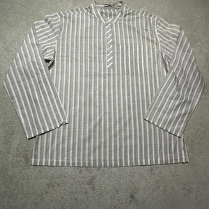 Camisa Fabindia Manga Completa Hombre 46 Beige Rayas - Imagen 1 de 10