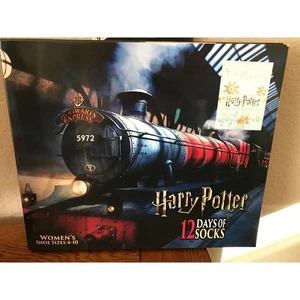 Harry Potter Socks Set 12 Days Christmas Gift Women's Size 4-10 Christmas Sock - Picture 1 of 8