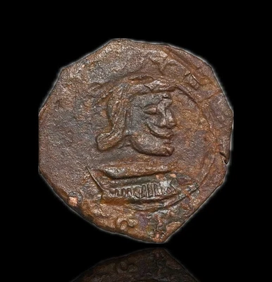 COLONIAL ERA SPAIN. Philip IV, 1621-1665. 8M, Scarce Contemporary imitation - Image 1 of 2