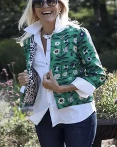 C.K. Bradley Wildflower Green Jacket Medium - Picture 1 of 3