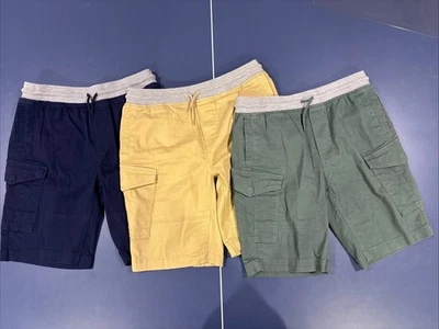 Pantalones Cortos Eddie Bauer Carga Talla 14/16 Grande Lote De 3 Azul Verde Amarillo Foto 1 de 4