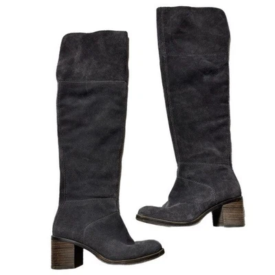 Botas por encima de la rodilla de gamuza gris oscuro Ramsden Lucky Brand para mujer 7 Foto 1 de 4