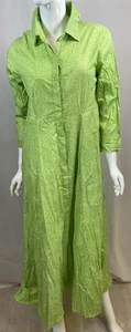 Julia Amory Damen Kleid grün 100% Baumwolle Made In India, Größe S - Bild 1 von 12