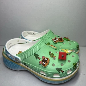 NEU Crocs x Nintendo Switch Animal Crossing Plattform Clog 210101 Größe W8 - Bild 1 von 14