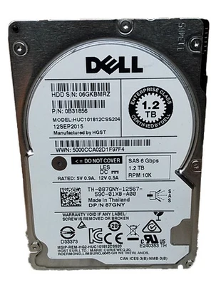 Viel 10 Hitachi Dell C10K1800 1.2 TB 2.5 IN SAS 2 Festplatte HUC101812CSS204 - Bild 1 von 3