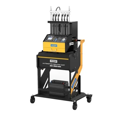 Rolling Tool Cart Storage Cabinet Repair Shop Fuel Injector Cleaner Workbench - Image 1 of 4