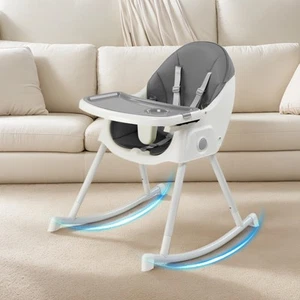 Ktaxon Baby High Chair, 6-in-1 Portable Feeding Rocking Seat Adjustable Backrest - Picture 1 of 9