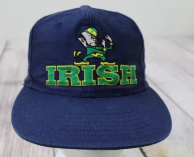VTG Twins Enterprise Notre Dame Fighting Irish Navy Blue Snapback Adjustable Hat - Image 1 of 4