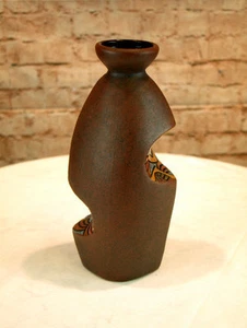 Moderne Vase Keramik braun 25 cm hoch - Imagen 1 de 6