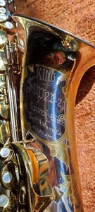 King Super 20 Silver Sonic w/ Gold Inlay 402xxx Cleveland Tenor Saxophone - Picture 1 of 24