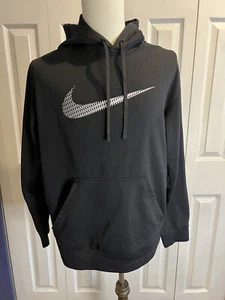nike therma fit hoodie Center Swoosh Black - Picture 1 of 6