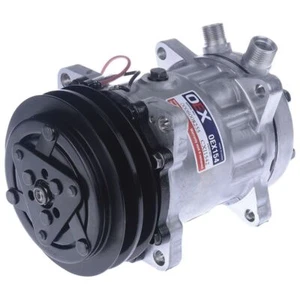 Oex CXI1542 Air Con Compressor Universal 12V 132mm Ear Mount Sanden SO7150 Style - Picture 1 of 4