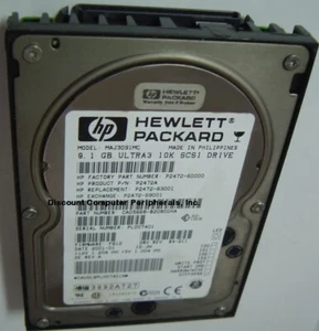 9GB 10k RPM SCSI 80 Pin 3.5 HP P2472A MAJ3091MC 5184-4809 Hard Drive Tested Good - Picture 1 of 1