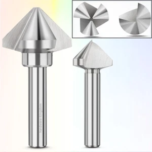 3 Flute 90° HSS Chamfer Cutter Bit Chamfering Countersink Drill Bits 4.5mm-25mm - Picture 1 of 26