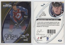 2002 ITG Be A Player Signature Series Gold Signatures Vault Black Rob Blake Auto