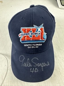 Super Bowl XLI Hat Indianapolis Colts vs Chicago Signed By Gale Sayers - Picture 1 of 9