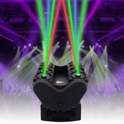 8 Eyes Moving Head Spider Stage Laser Light RGB DJ Disco Party Effect Lighting - Image 1 of 4