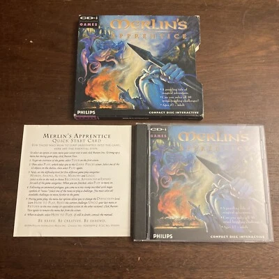 Merlin's Apprentice (Philips CD-i) CDI Complete w Sleeve & Quick Start Authentic - Image 1 of 4