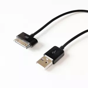 Black 1meter USB Sync Data Charging Charger Cable Cord for Apple iPhone 4 IPOD - Picture 1 of 4